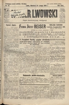 Kurjer Lwowski : organ demokratycznej inteligencji. 1926, nr 42