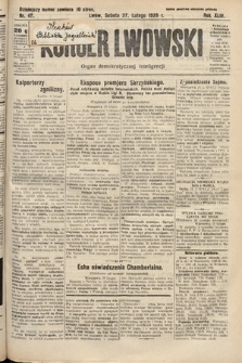 Kurjer Lwowski : organ demokratycznej inteligencji. 1926, nr 47