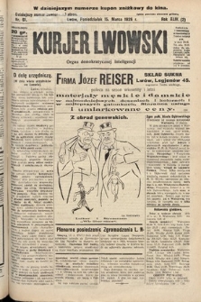 Kurjer Lwowski : organ demokratycznej inteligencji. 1926, nr 61