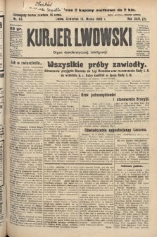 Kurjer Lwowski : organ demokratycznej inteligencji. 1926, nr 63