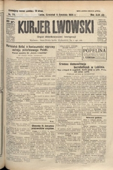 Kurjer Lwowski : organ demokratycznej inteligencji. 1926, nr 79