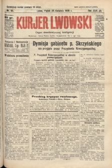 Kurjer Lwowski : organ demokratycznej inteligencji. 1926, nr 92