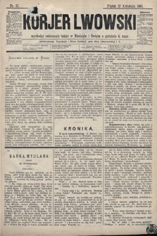 Kurjer Lwowski. 1883, nr 27