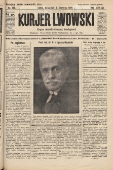 Kurjer Lwowski : organ demokratycznej inteligencji. 1926, nr 125