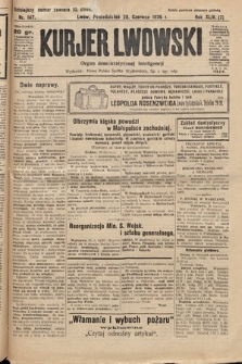 Kurjer Lwowski : organ demokratycznej inteligencji. 1926, nr 147