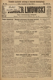 Kurjer Lwowski : organ demokratycznej inteligencji. 1926, nr 160