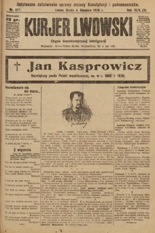 Kurjer Lwowski : organ demokratycznej inteligencji. 1926, nr 177