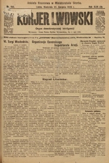 Kurjer Lwowski : organ demokratycznej inteligencji. 1926, nr 193