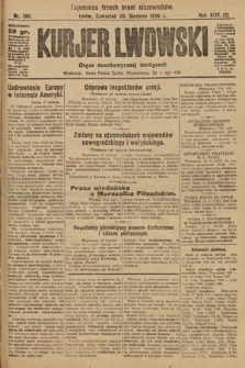 Kurjer Lwowski : organ demokratycznej inteligencji. 1926, nr 196