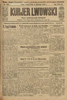 Kurjer Lwowski : organ demokratycznej inteligencji. 1926, nr 206