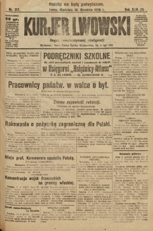 Kurjer Lwowski : organ demokratycznej inteligencji. 1926, nr 217