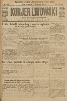 Kurjer Lwowski : organ demokratycznej inteligencji. 1926, nr 220