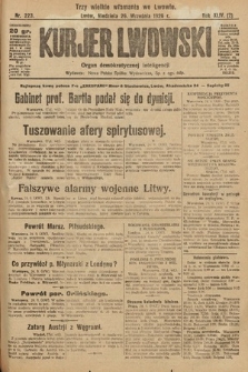 Kurjer Lwowski : organ demokratycznej inteligencji. 1926, nr 223