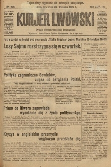 Kurjer Lwowski : organ demokratycznej inteligencji. 1926, nr 226