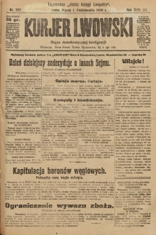 Kurjer Lwowski : organ demokratycznej inteligencji. 1926, nr 227