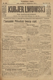 Kurjer Lwowski : organ demokratycznej inteligencji. 1926, nr 229