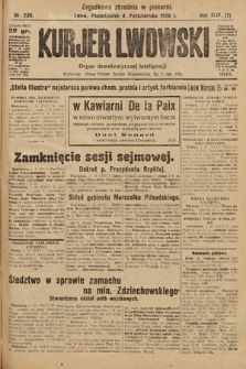 Kurjer Lwowski : organ demokratycznej inteligencji. 1926, nr 230