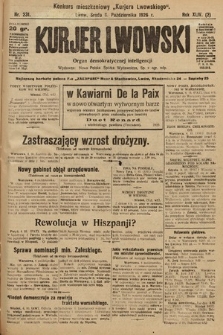 Kurjer Lwowski : organ demokratycznej inteligencji. 1926, nr 231