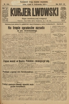 Kurjer Lwowski : organ demokratycznej inteligencji. 1926, nr 233