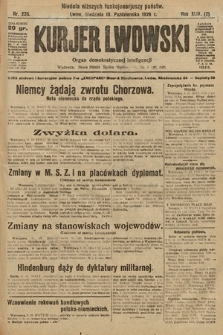 Kurjer Lwowski : organ demokratycznej inteligencji. 1926, nr 235