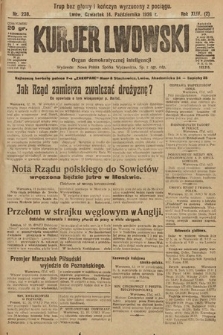 Kurjer Lwowski : organ demokratycznej inteligencji. 1926, nr 238