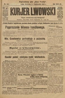 Kurjer Lwowski : organ demokratycznej inteligencji. 1926, nr 241