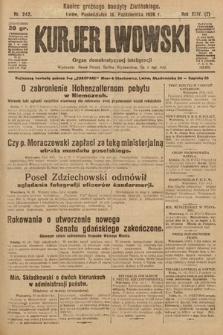 Kurjer Lwowski : organ demokratycznej inteligencji. 1926, nr 242
