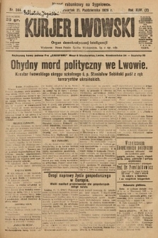 Kurjer Lwowski : organ demokratycznej inteligencji. 1926, nr 244