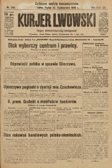 Kurjer Lwowski : organ demokratycznej inteligencji. 1926, nr 245