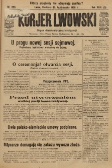 Kurjer Lwowski : organ demokratycznej inteligencji. 1926, nr 253