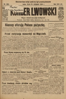 Kurjer Lwowski : organ demokratycznej inteligencji. 1926, nr 260