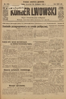 Kurjer Lwowski : organ demokratycznej inteligencji. 1926, nr 273