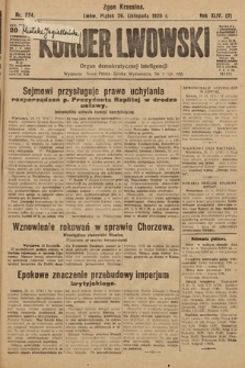 Kurjer Lwowski : organ demokratycznej inteligencji. 1926, nr 274