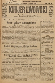 Kurjer Lwowski : organ demokratycznej inteligencji. 1926, nr 282