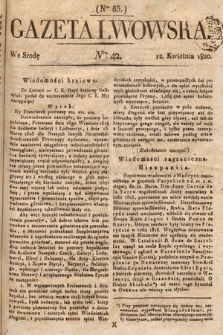 Gazeta Lwowska. 1820, nr 42