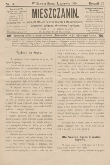 Mieszczanin : organ miast mniejszych i miasteczek : dwutygodnik polityczny, ekonomiczny i społeczny. 1895, nr 11