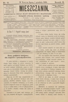 Mieszczanin : organ miast mniejszych i miasteczek : dwutygodnik polityczny, ekonomiczny i społeczny. 1895, nr 23