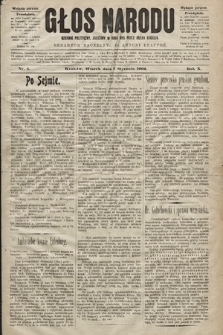 Głos Narodu : dziennik polityczny, założony w roku 1893 przez Józefa Rogosza (wydanie poranne). 1902, nr 4