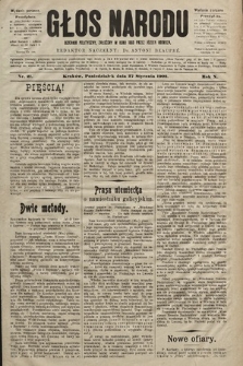 Głos Narodu : dziennik polityczny, założony w roku 1893 przez Józefa Rogosza (wydanie poranne). 1902, nr 21