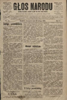 Głos Narodu : dziennik polityczny, założony w roku 1893 przez Józefa Rogosza (wydanie poranne). 1902, nr 42