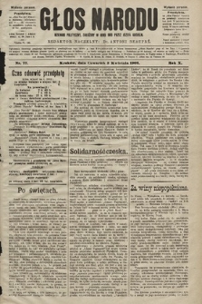 Głos Narodu : dziennik polityczny, założony w roku 1893 przez Józefa Rogosza (wydanie poranne). 1902, nr 77