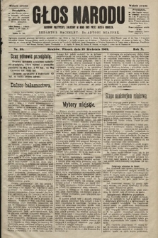 Głos Narodu : dziennik polityczny, założony w roku 1893 przez Józefa Rogosza (wydanie poranne). 1902, nr 98