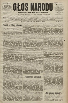 Głos Narodu : dziennik polityczny, założony w roku 1893 przez Józefa Rogosza (wydanie poranne). 1902, nr 119