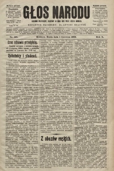 Głos Narodu : dziennik polityczny, założony w roku 1893 przez Józefa Rogosza (wydanie poranne). 1902, nr 125