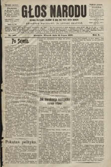 Głos Narodu : dziennik polityczny, założony w roku 1893 przez Józefa Rogosza (wydanie poranne). 1902, nr 166