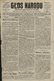 Głos Narodu : dziennik polityczny, założony w roku 1893 przez Józefa Rogosza (wydanie poranne). 1902, nr 183