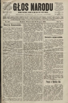 Głos Narodu : dziennik polityczny, założony w roku 1893 przez Józefa Rogosza (wydanie poranne). 1902, nr 195