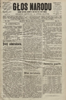 Głos Narodu : dziennik polityczny, założony w roku 1893 przez Józefa Rogosza (wydanie poranne). 1902, nr 201