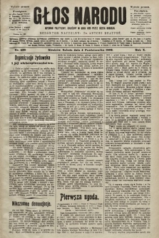 Głos Narodu : dziennik polityczny, założony w roku 1893 przez Józefa Rogosza (wydanie poranne). 1902, nr 229