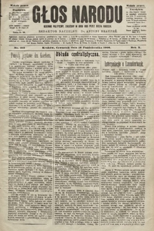 Głos Narodu : dziennik polityczny, założony w roku 1893 przez Józefa Rogosza (wydanie poranne). 1902, nr 241